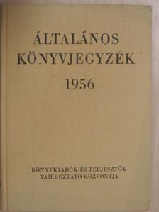 Általános könyvjegyzék 1956 [antikvár]