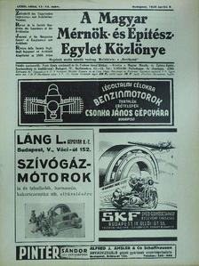 Beliczay András - A Magyar Mérnök- és Építész-Egylet Közlönye 1939. április 9. [antikvár]
