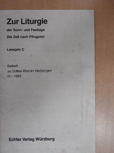 Zur Liturgie der Sonn- und Festtage [antikvár]