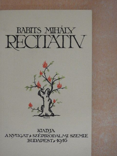 Babits Mihály - Recitativ [antikvár]