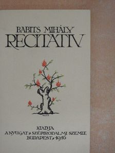Babits Mihály - Recitativ [antikvár]