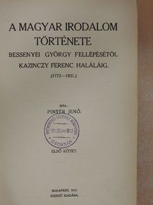 Pintér Jenő - A magyar irodalom története III-IV. [antikvár]