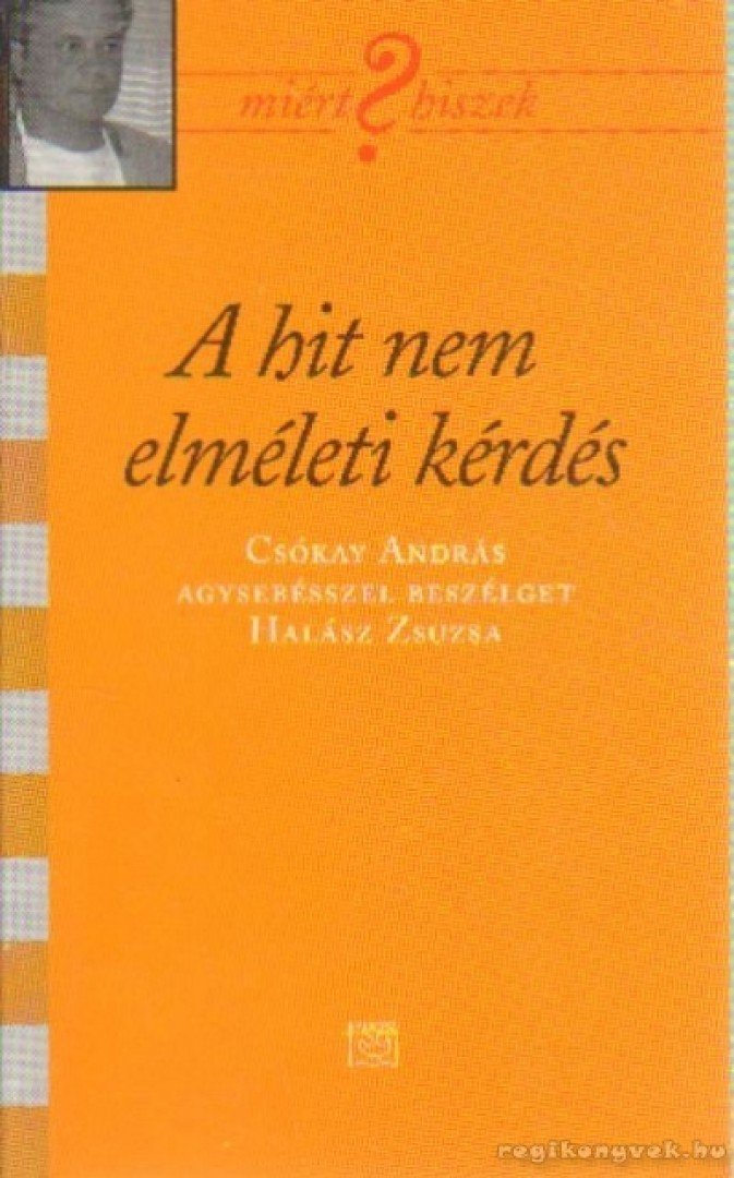 CSÓKAY ANDRÁS - A hit nem elméleti kérdés (dedikált) [antikvár]
