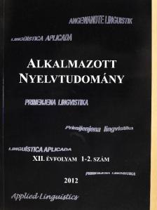 Benő Attila - Alkalmazott Nyelvtudomány 2012/1-2. [antikvár]