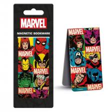 MS65231 - Pyramid MARVEL COMICS (RETRO GRID) Mágneses Könyvjelző