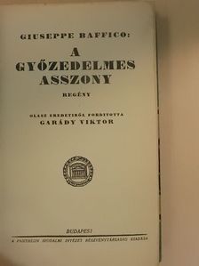 Giuseppe Baffico - A győzedelmes asszony [antikvár]
