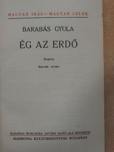 Barabás Gyula - Ég az erdő [antikvár]