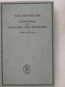 Dr. Johannes Moller - Grundriss der Anatomie des Menschen [antikvár]