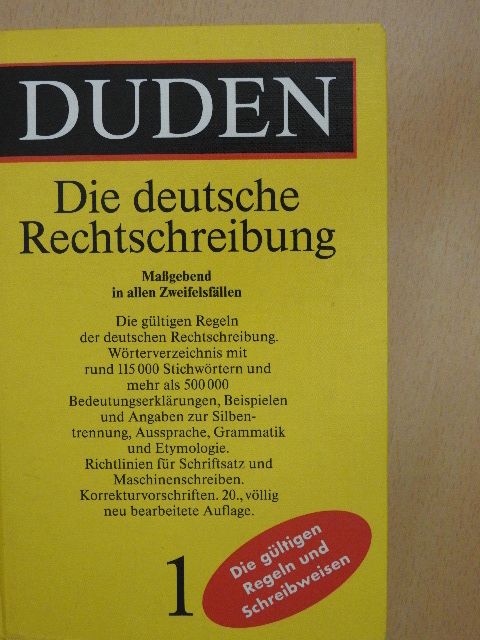 Duden 1 - Rechtschreibung [antikvár]