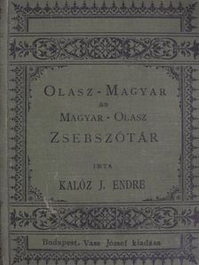 Kalóz J. Endre - Olasz-magyar és magyar-olasz zsebszótár I-II. [antikvár]