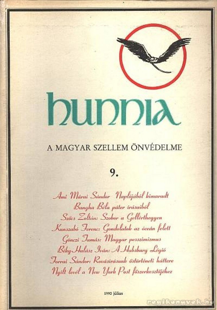Dézsma György, Kunszabó Ferenc - Hunnia 9. 1990. július [antikvár]