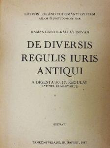 Hamza Gábor - De diversis regulis iuris antiqui [antikvár]