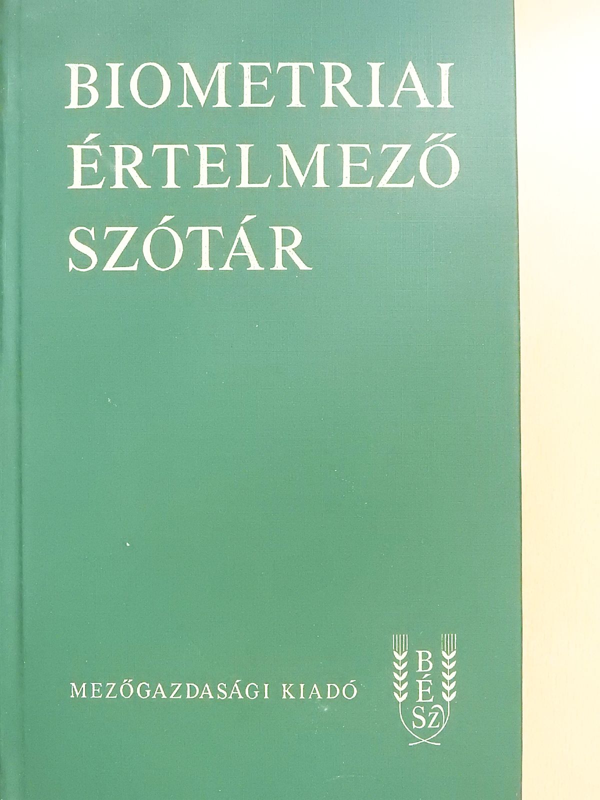 Biometriai értelmező szótár (dedikált példány) [antikvár]