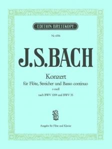 J. S. Bach - KONZERT FÜR FLÖTE, STREICHER UND BASSO CONTINUO e-MOLL NACH BWV 1059 UND BWV 35