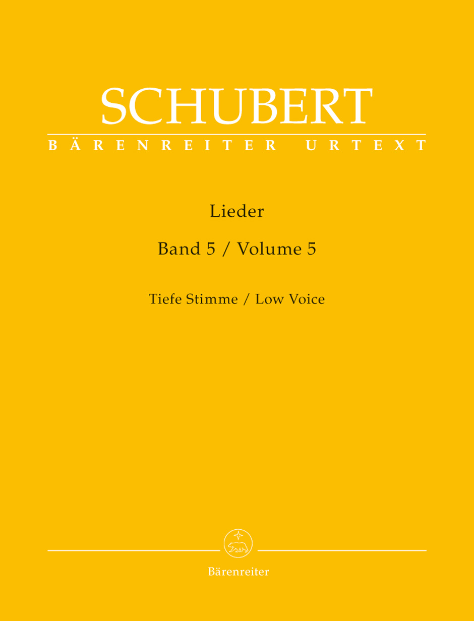 Franz Schubert - LIEDER BAND 5, TIEFE STIMME
