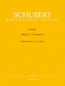 Franz Schubert - LIEDER BAND 5, TIEFE STIMME