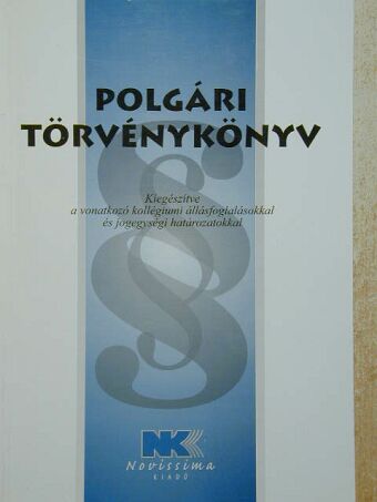 Polgári törvénykönyv [antikvár]