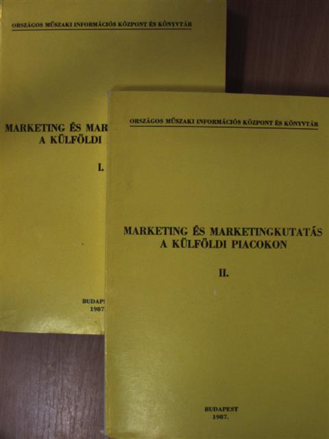 Dr. Szabó László - Marketing és marketingkutatás a külföldi piacokon I-II. [antikvár]