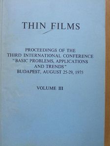A. P. Thakoor - Thin Films III. [antikvár]