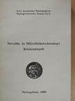 Baracsi Pál - Nevelés- és Művelődéstudományi Közlemények [antikvár]