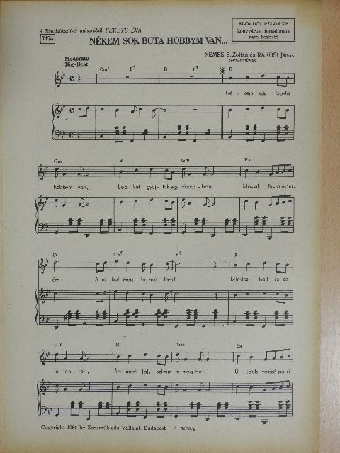 Nemes E. Zoltán - Nékem sok buta hobbym van... [antikvár]