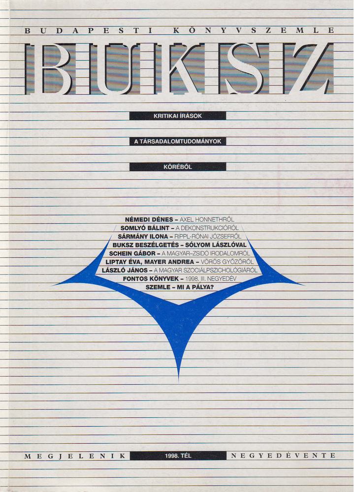 Bodnár M. István - BUKSZ - 1998. tél [antikvár]