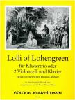 THOMAS-MIFUNE, WERNER - LOLLI OF LOHENGREEN FÜR KLAVIERTRIO ODER 2 CELLI UND KLAVIER VERJAZZT VON .