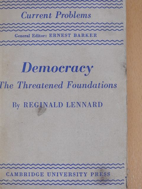 Reginald Lennard - Democracy [antikvár]