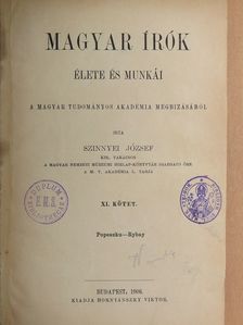 Szinnyei József - Magyar írók élete és munkái XI. (töredék) [antikvár]