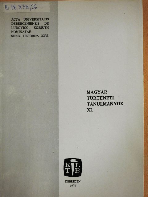 Gergely András - Magyar történeti tanulmányok XI. [antikvár]