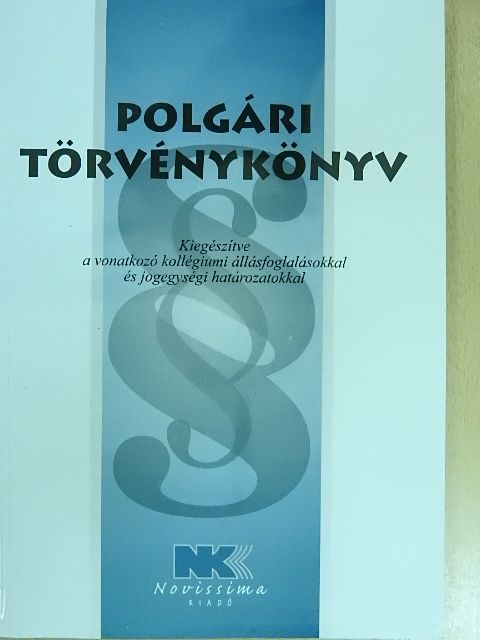 Polgári törvénykönyv [antikvár]