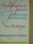 Arthur Rimbaud - Das französische Gedicht des 19. und 20. Jahrhunderts [antikvár]
