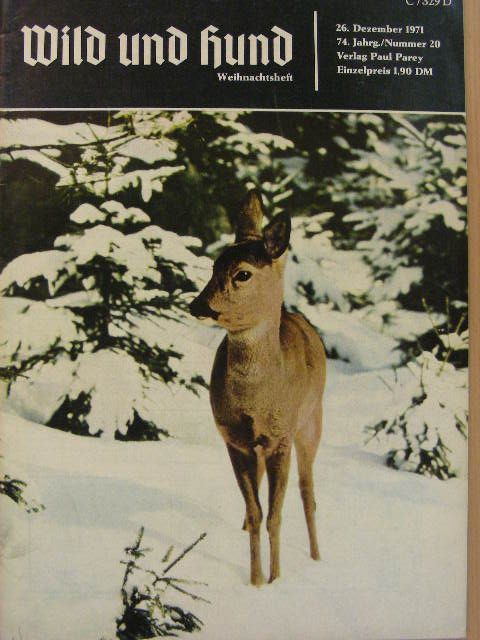 Hans Behnke - Wild und Hund 26. Dezember 1971 [antikvár]