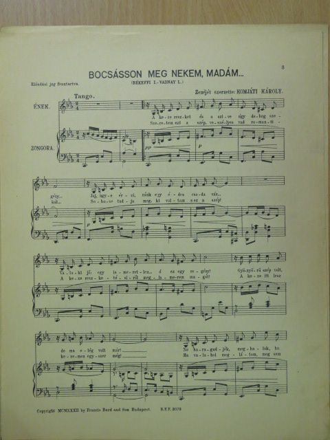 Békeffi I. - Bocsásson meg nekem, madám... [antikvár]