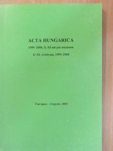 Béres Erzsébet - Acta Hungarica 1999-2000 [antikvár]