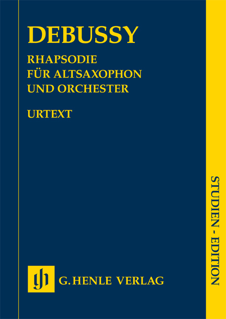 DEBUSSY - RHAPSODIE FÜR ALTSAXOPHON UND ORCHESTER, STUDIENPARTITUR URTEXT (HEINEMANN)
