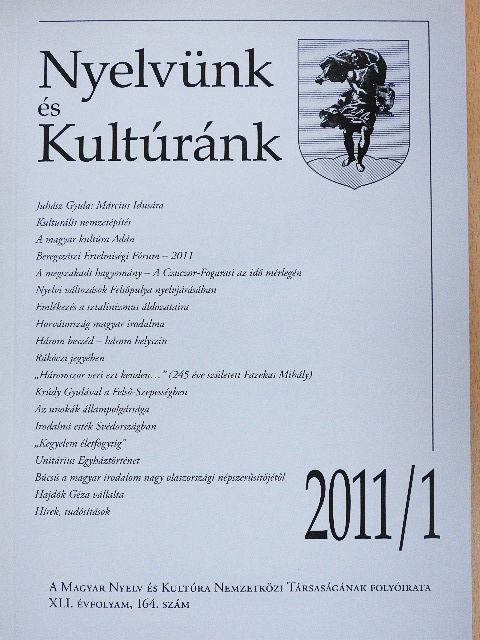 Balázs Géza - Nyelvünk és Kultúránk 2011/1. [antikvár]
