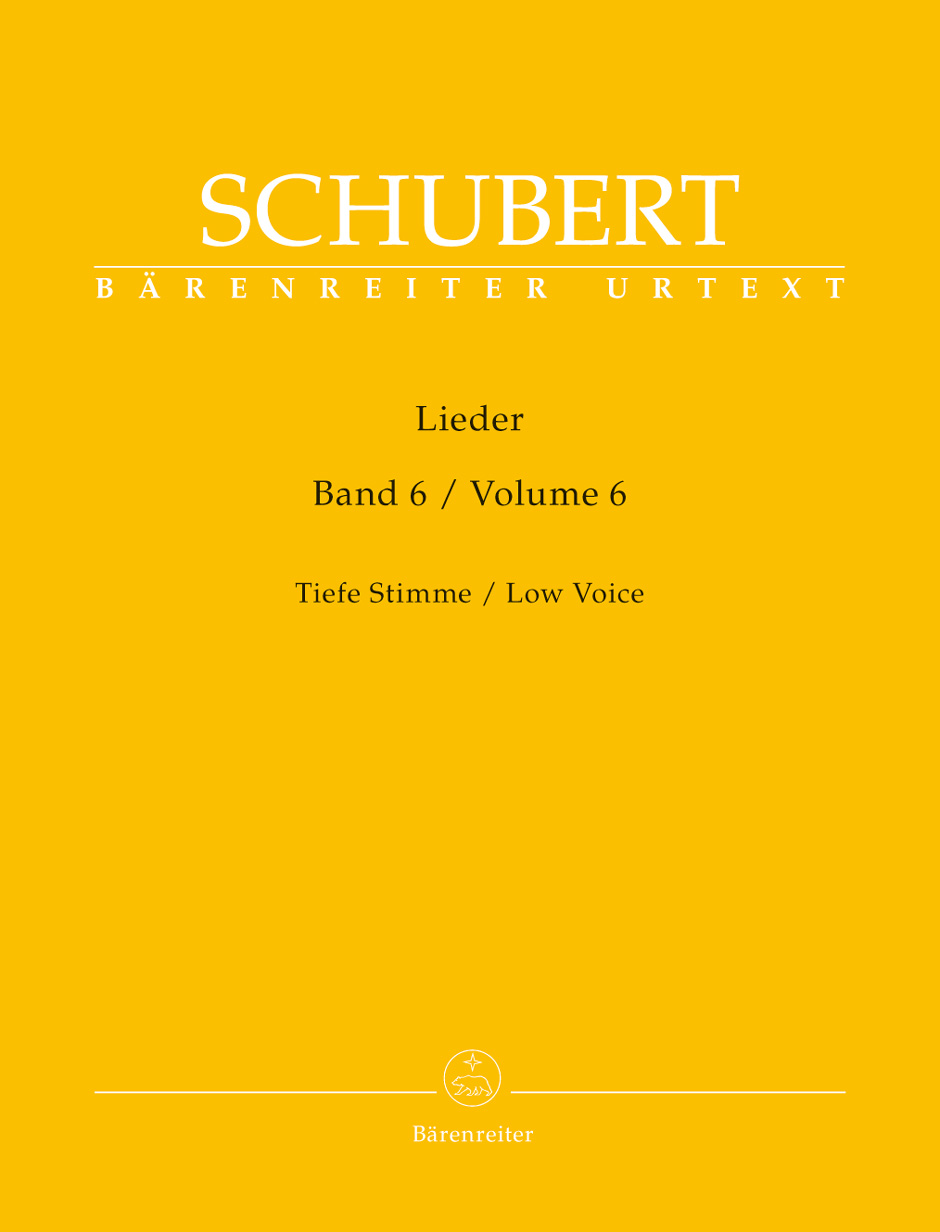 Franz Schubert - LIEDER BAND 6, TIEFE STIMME