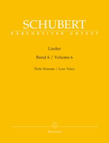 Franz Schubert - LIEDER BAND 6, TIEFE STIMME