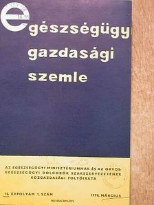 Dr. Horváth Ferenc - Egészségügyi Gazdasági Szemle 1978/1-4. [antikvár]