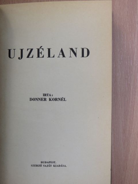 Donner Kornél - Ujzéland [antikvár]