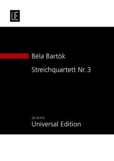 Bartók Béla - STREICHQUARTETT NR.3 (1927) STUDIENPARTITUR