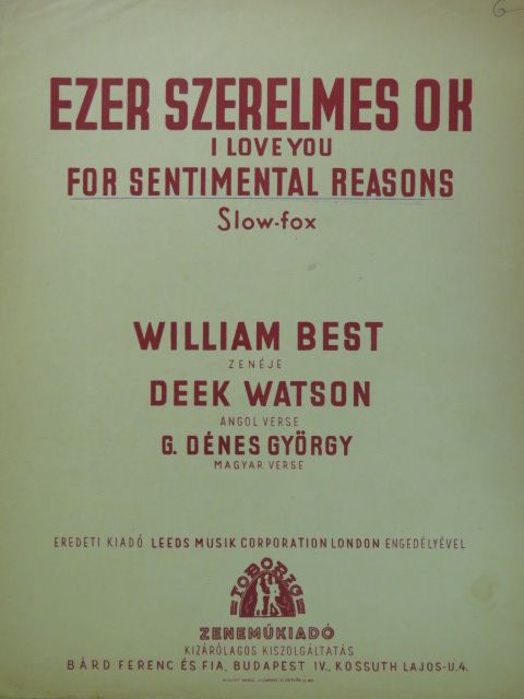Deek Watson - Ezer szerelmes ok [antikvár]