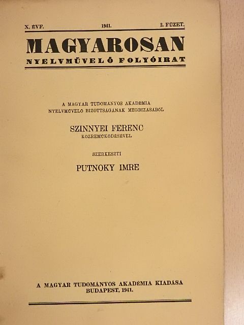 Búzás Dezső - Magyarosan 1941/2. [antikvár]