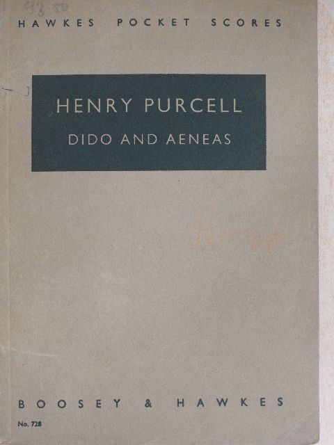 Henry Purcell - Dido and Aeneas [antikvár]