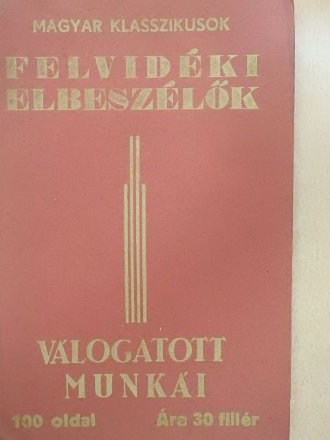 Ásgúthy Erzsébet - Felvidéki elbeszélők válogatott munkái [antikvár]