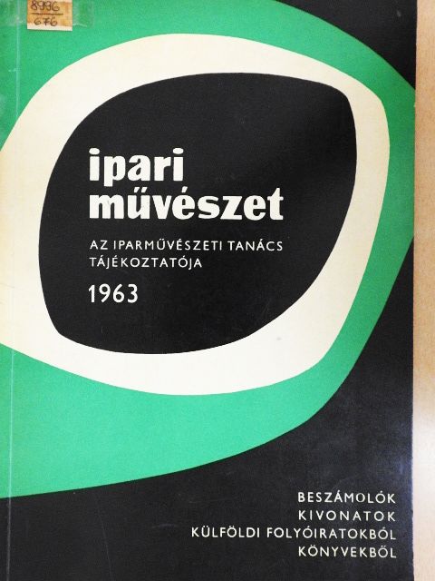 Juhász László - Ipari művészet 1963/5 [antikvár]