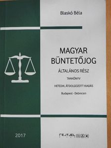 Blaskó Béla - Magyar büntetőjog [antikvár]