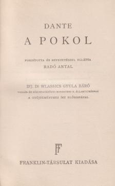 Dante Alighieri - A pokol [antikvár]