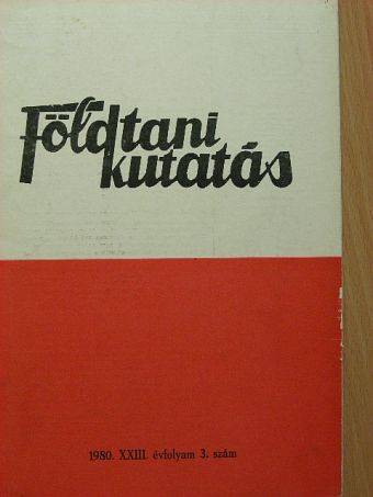 A. Vozárová - Földtani Kutatás 1980/3. [antikvár]